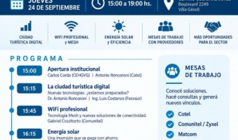 LA C�MARA HOTELERA Y COTEL REALIZAR�N UNA CUMBRE DE ACTUALIZACI�N TECNOL�GICA EN VILLA GESELL